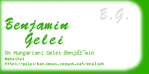 benjamin gelei business card